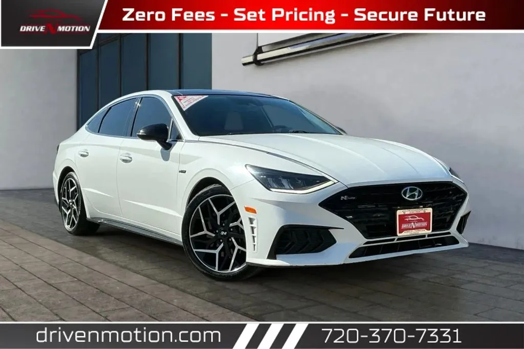 White 2023 Hyundai Sonata N Line Sedan 4D for sale in Thornton, CO