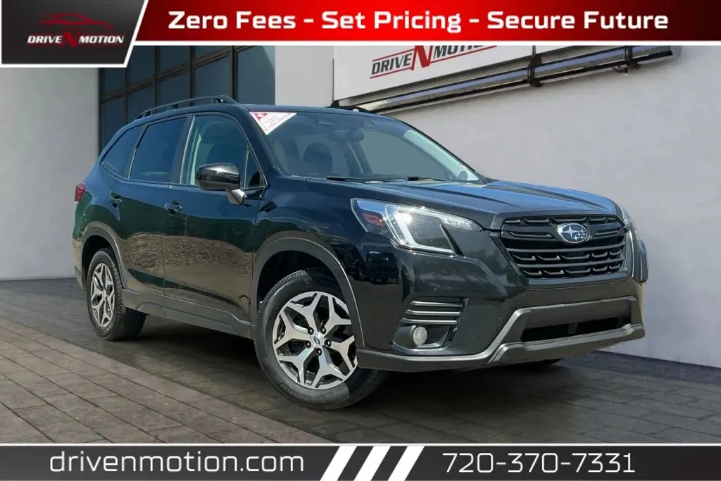 Black 2023 Subaru Forester Premium Sport Utility 4D for sale in Thornton, CO