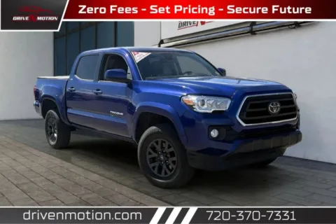 Blue 2023 Toyota Tacoma Double Cab SR5 Pickup 4D 5 ft for sale in Thornton, CO