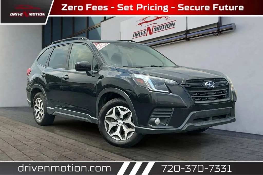 Black 2023 Subaru Forester Premium Sport Utility 4D for sale in Thornton, CO