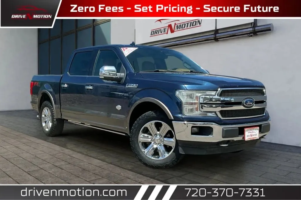 Blue 2018 Ford F-150 SuperCrew Cab King Ranch Pickup 4D 5 1/2 ft for sale in Thornton, CO