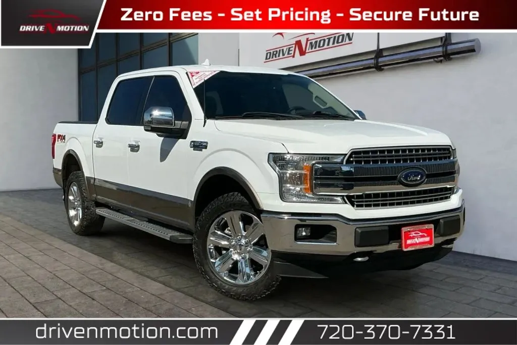 White 2018 Ford F-150 SuperCrew Cab Lariat Pickup 4D 5 1/2 ft for sale in Thornton, CO