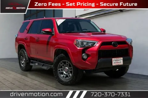 Red 2019 Toyota 4Runner TRD Off-Road Premium Sport Utility 4D for sale in Thornton, CO