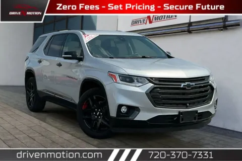 Silver 2021 Chevrolet Traverse Premier Sport Utility 4D for sale in Thornton, CO
