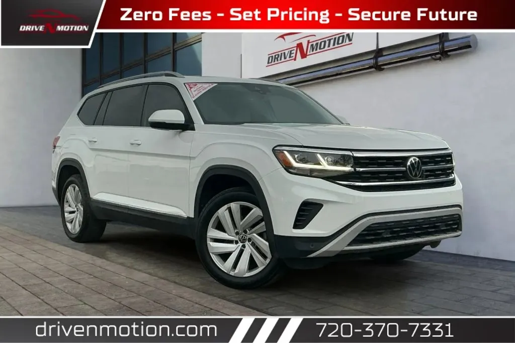 White 2021 Volkswagen Atlas SEL Sport Utility 4D for sale in Thornton, CO