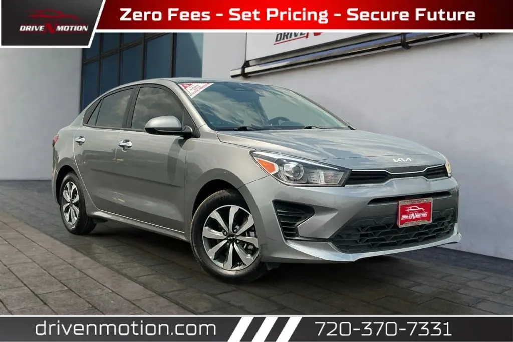 Gray 2023 Kia Rio S Sedan 4D for sale in Thornton, CO
