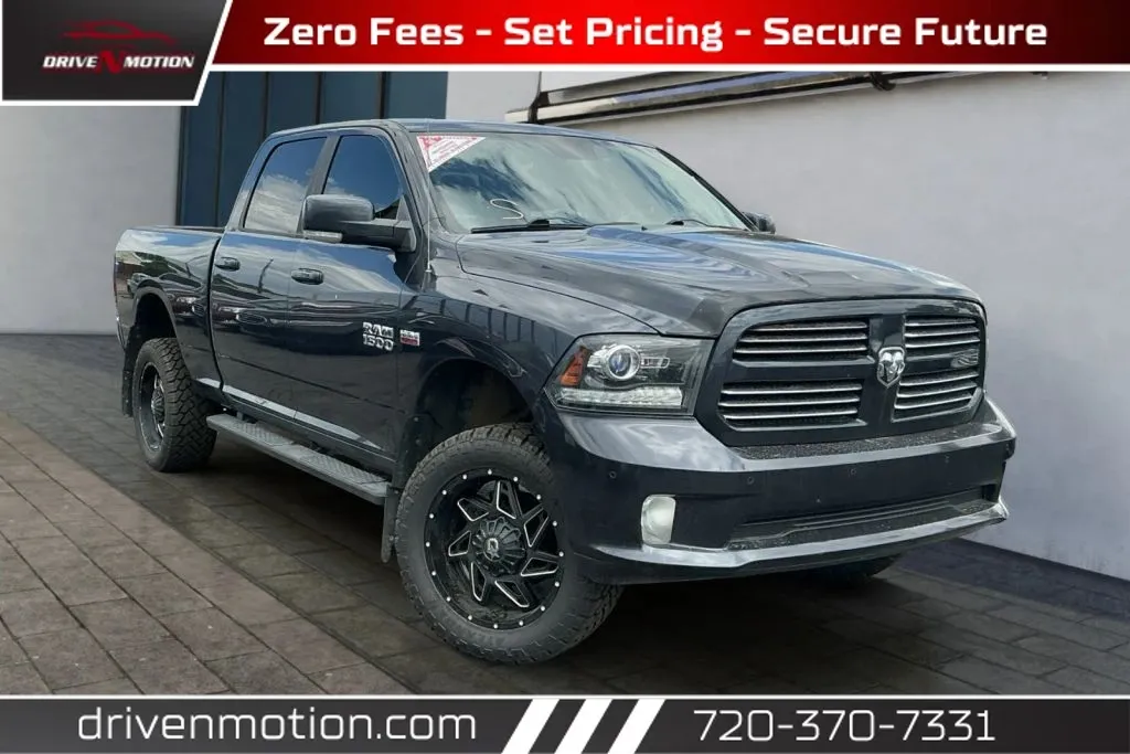 Black 2017 Ram 1500 Crew Cab Sport Pickup 4D 6 1/3 ft for sale in Thornton, CO