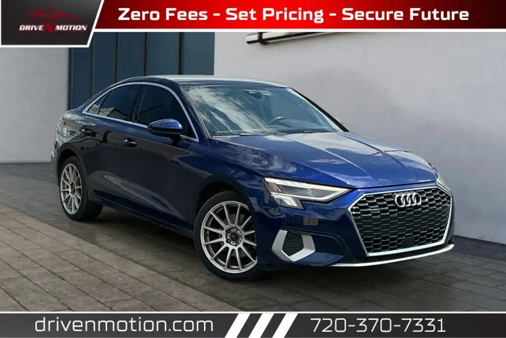 Blue 2023 Audi A3 Premium Plus Sedan 4D for sale in Thornton, CO