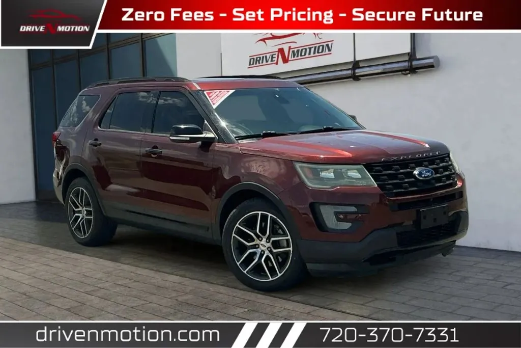 Red 2016 Ford Explorer Sport SUV 4D for sale in Thornton, CO