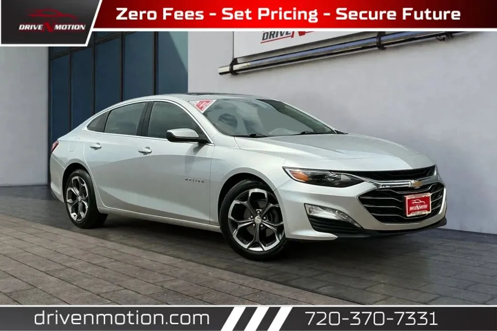 Silver 2021 Chevrolet Malibu LT Sedan 4D for sale in Thornton, CO