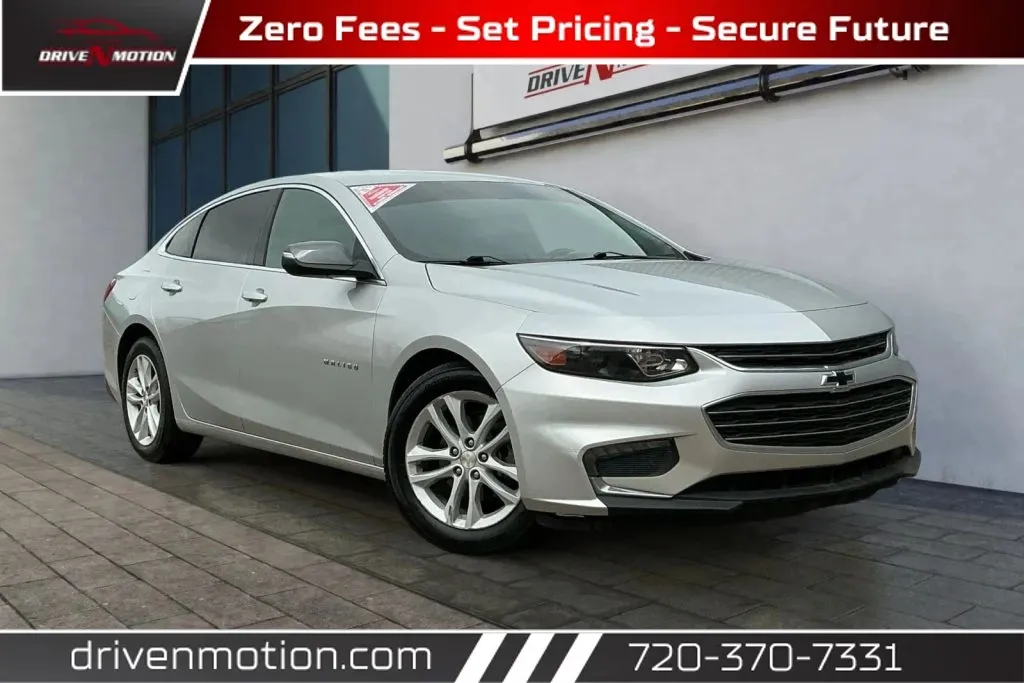 Silver 2018 Chevrolet Malibu LT Sedan 4D for sale in Thornton, CO