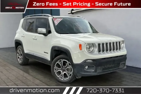 White 2018 Jeep Renegade Limited Sport Utility 4D for sale in Thornton, CO