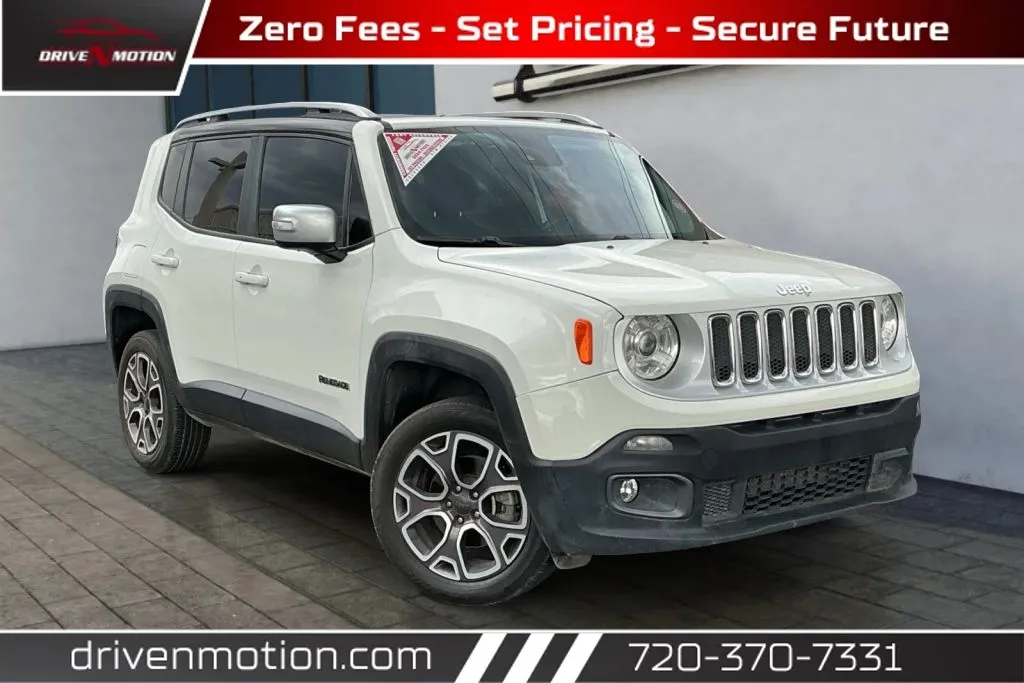 White 2018 Jeep Renegade Limited Sport Utility 4D for sale in Thornton, CO