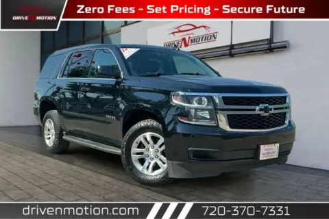 Black 2018 Chevrolet Tahoe LT Sport Utility 4D for sale in Thornton, CO