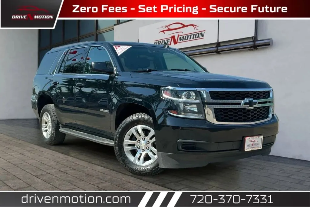 Black 2018 Chevrolet Tahoe LT Sport Utility 4D for sale in Thornton, CO