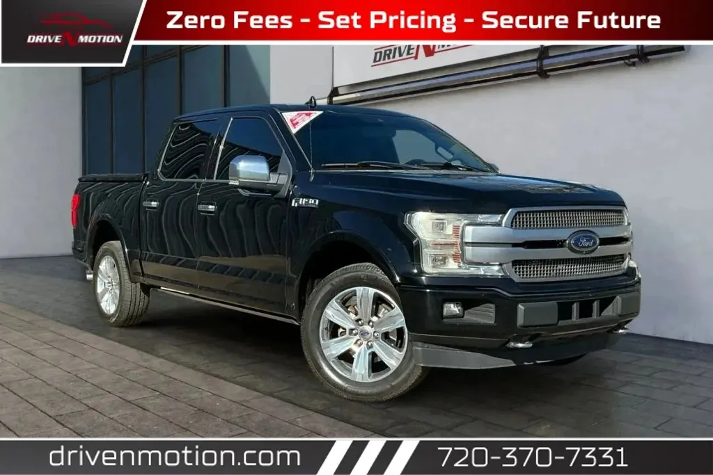 Black 2018 Ford F-150 SuperCrew Cab Platinum Pickup 4D 5 1/2 ft for sale in Thornton, CO