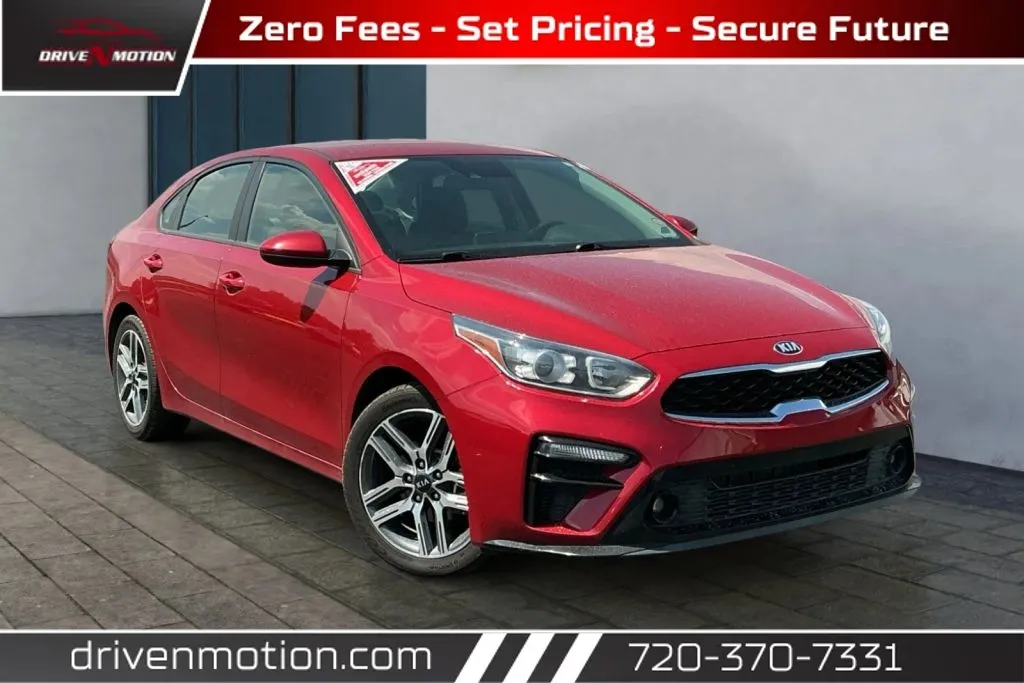Red 2019 Kia Forte S Sedan 4D for sale in Thornton, CO