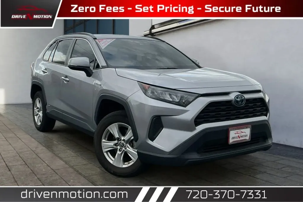 Silver 2021 Toyota RAV4 Hybrid LE Sport Utility 4D for sale in Thornton, CO