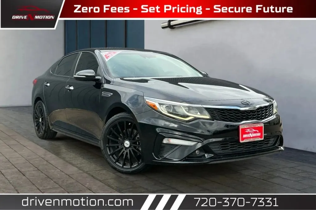Black 2019 Kia Optima S Sedan 4D for sale in Thornton, CO