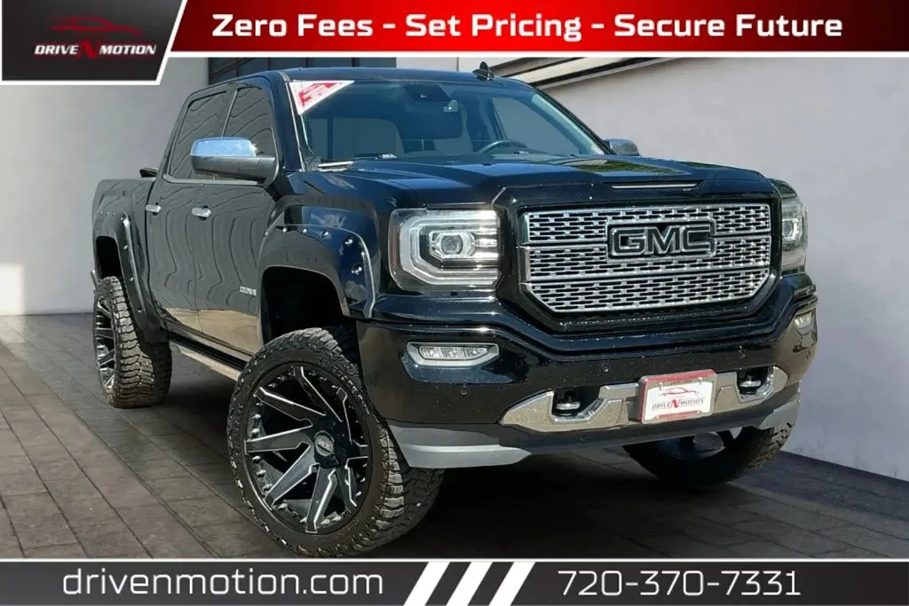 Black 2017 GMC Sierra 1500 Crew Cab Denali Pickup 4D 5 3/4 ft for sale in Thornton, CO
