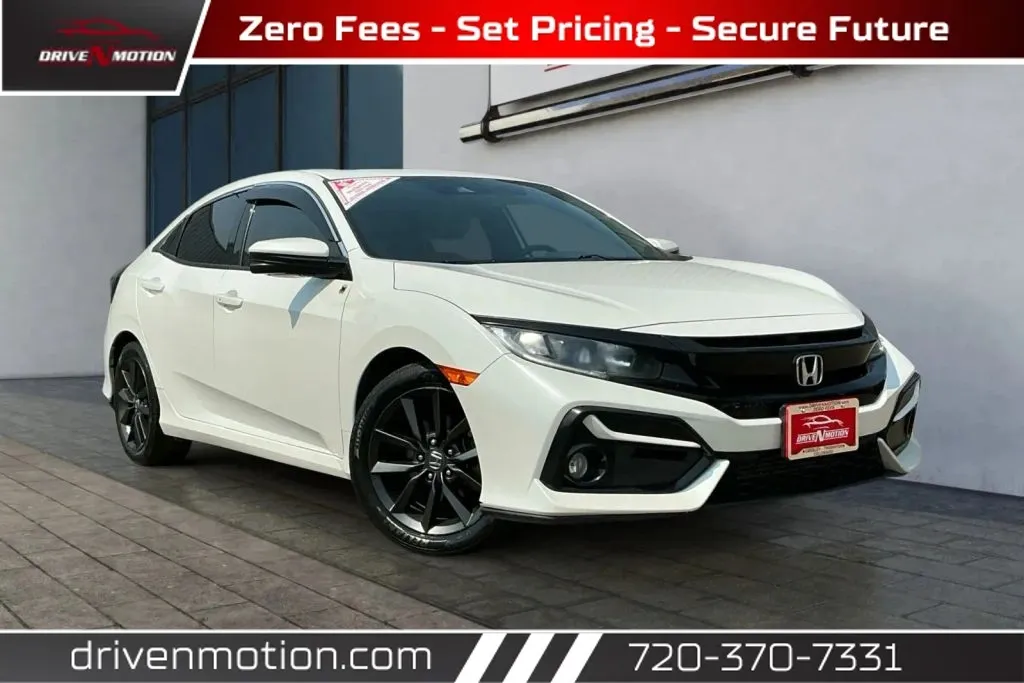 White 2020 Honda Civic EX-L Hatchback 4D for sale in Thornton, CO