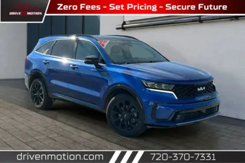 Blue 2022 Kia Sorento SX Sport Utility 4D for sale in Thornton, CO