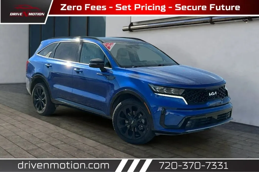 Blue 2022 Kia Sorento SX Sport Utility 4D for sale in Thornton, CO