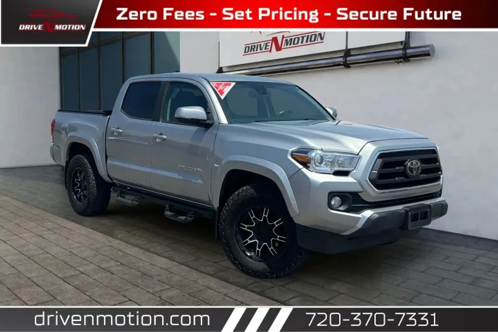 Silver 2020 Toyota Tacoma Double Cab SR5 Pickup 4D 5 ft for sale in Thornton, CO