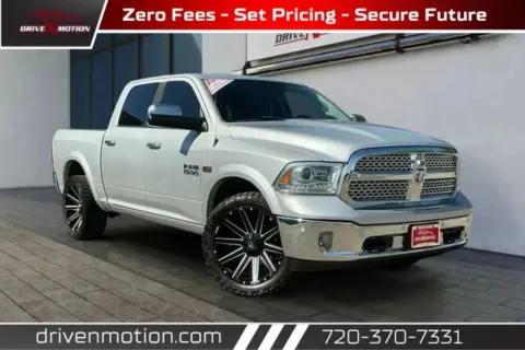 Silver 2017 Ram 1500 Crew Cab Laramie Pickup 4D 5 1/2 ft for sale in Thornton, CO