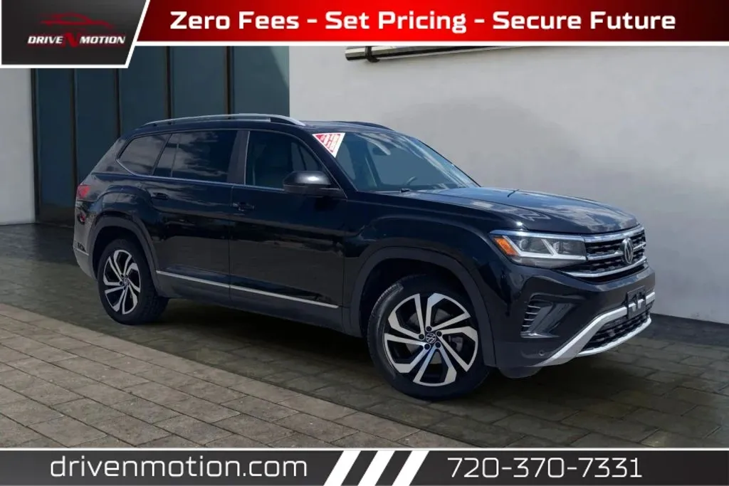 Black 2022 Volkswagen Atlas SEL 4Motion Sport Utility 4D for sale in Thornton, CO