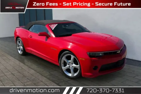 Red 2015 Chevrolet Camaro LT Convertible 2D for sale in Thornton, CO
