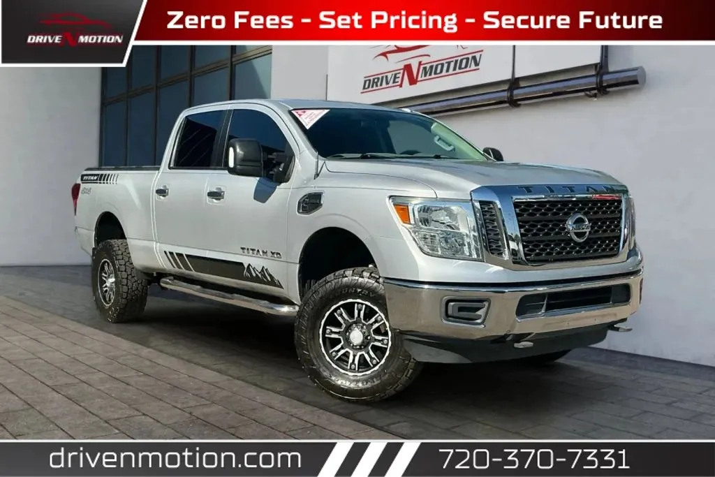 Silver 2017 Nissan TITAN XD Crew Cab SV Pickup 4D 6 1/2 ft for sale in Thornton, CO