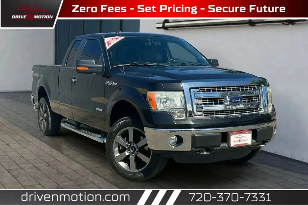Black 2013 Ford F-150 Super Cab XLT Pickup 4D 6 1/2 ft for sale in Thornton, CO