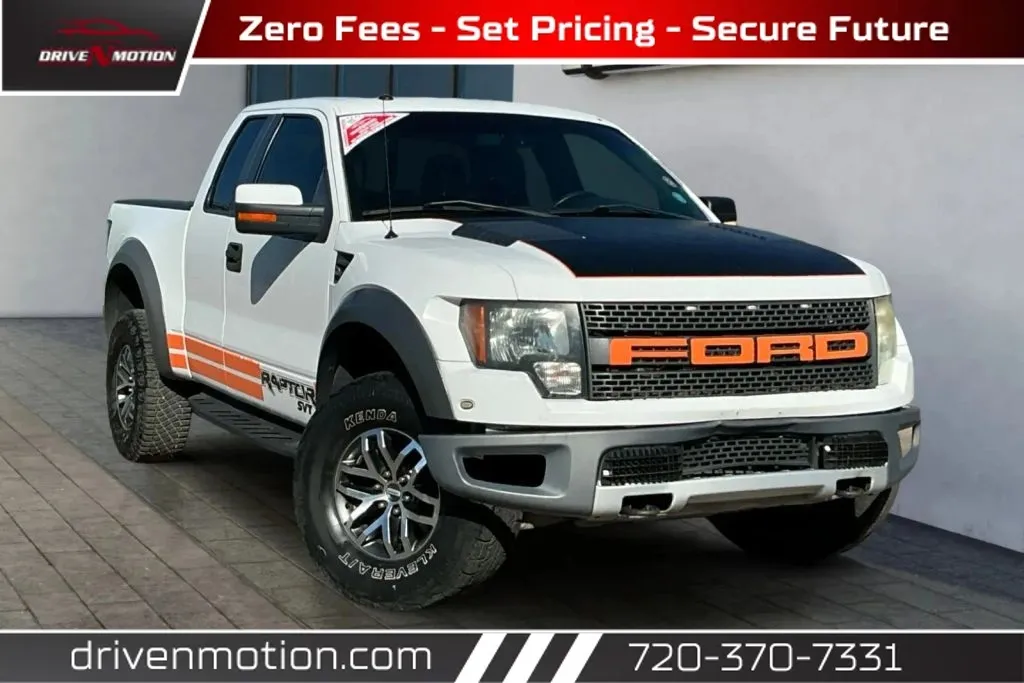 White 2010 Ford F-150 Super Cab SVT Raptor Pickup 4D 5 1/2 ft for sale in Thornton, CO