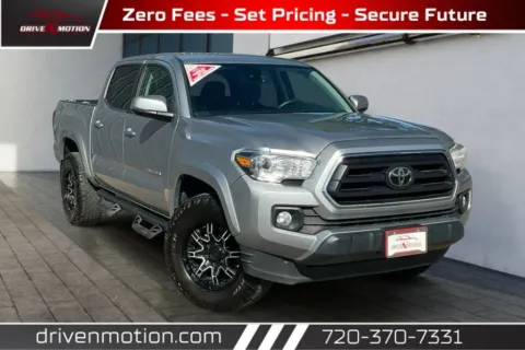 Silver 2020 Toyota Tacoma Double Cab SR5 Pickup 4D 5 ft for sale in Thornton, CO