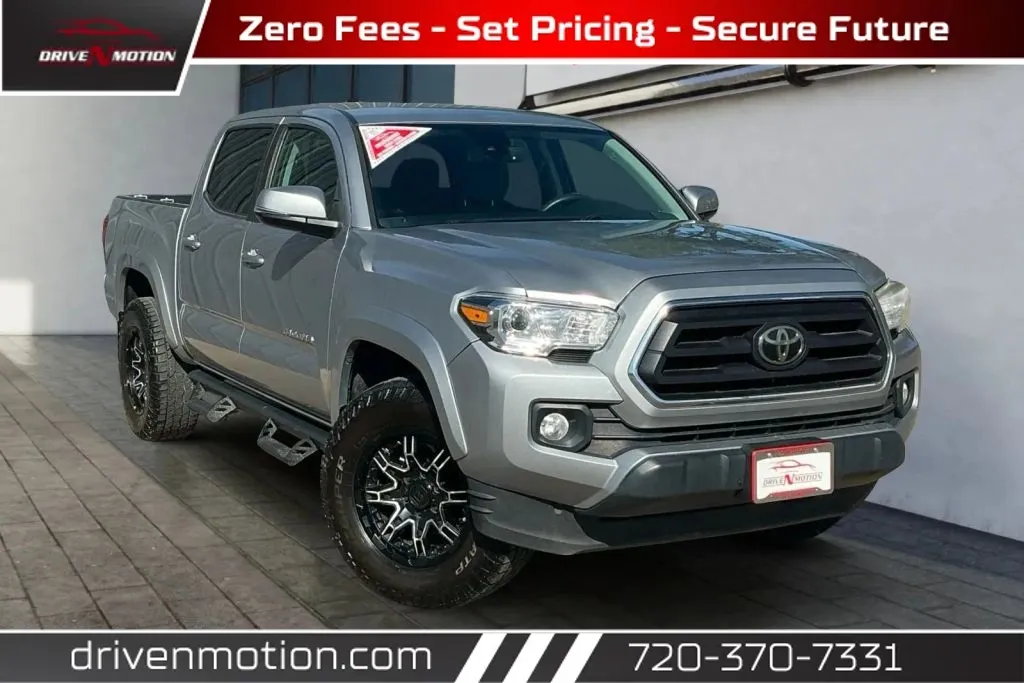 Silver 2020 Toyota Tacoma Double Cab SR5 Pickup 4D 5 ft for sale in Thornton, CO