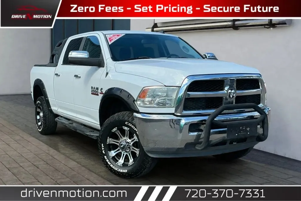 White 2017 Ram 2500 Crew Cab SLT Pickup 4D 6 1/3 ft for sale in Thornton, CO
