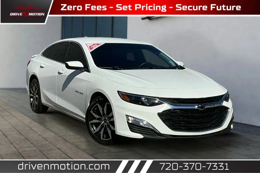 White 2022 Chevrolet Malibu RS Sedan 4D for sale in Thornton, CO