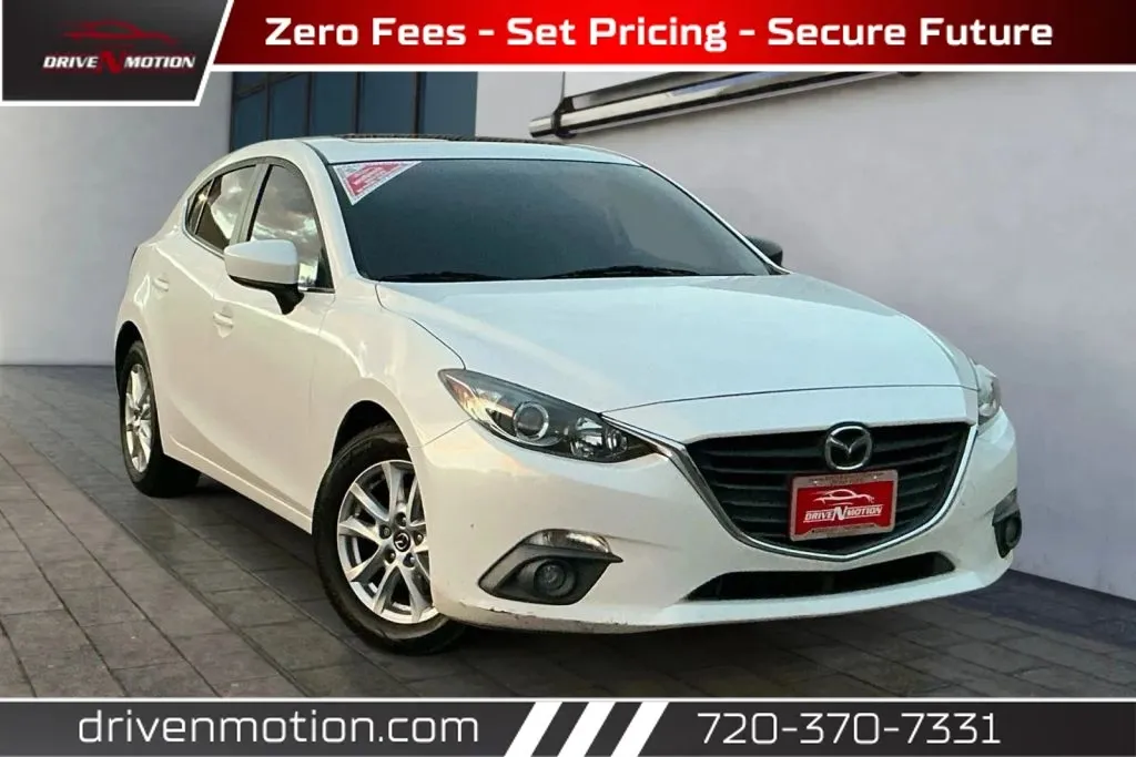 White 2015 MAZDA MAZDA3 i Touring Hatchback 4D for sale in Thornton, CO