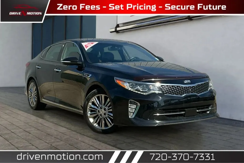 Black 2018 Kia Optima SX Turbo Sedan 4D for sale in Thornton, CO
