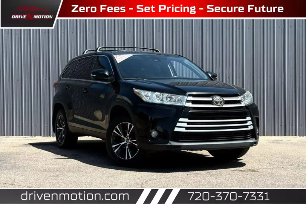 Black 2019 Toyota Highlander LE Sport Utility 4D for sale in Thornton, CO