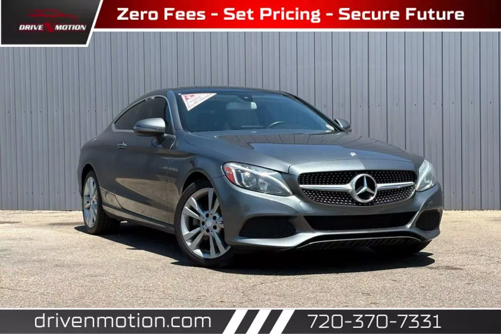 Gray 2017 Mercedes-Benz C-Class C 300 4MATIC Coupe 2D for sale in Thornton, CO
