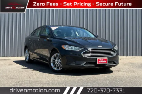 Black 2019 Ford Fusion SE Hybrid Sedan 4D for sale in Thornton, CO
