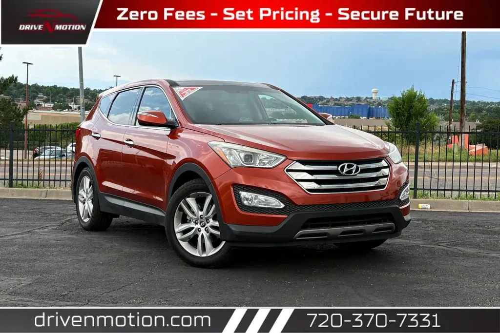 Orange 2013 Hyundai Santa Fe Sport 2.0T Sport Utility 4D for sale in Thornton, CO