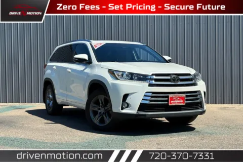 White 2019 Toyota Highlander Limited Platinum Sport Utility 4D for sale in Thornton, CO