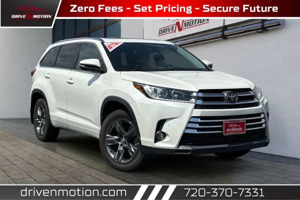 White 2019 Toyota Highlander Limited Platinum Sport Utility 4D for sale in Thornton, CO