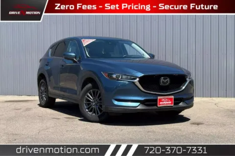 Blue 2021 MAZDA CX-5 Touring Sport Utility 4D for sale in Thornton, CO