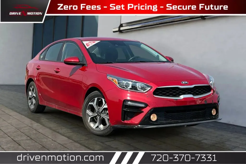 Red 2021 Kia Forte LXS Sedan 4D for sale in Thornton, CO