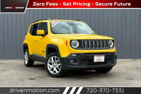 Yellow 2018 Jeep Renegade Latitude Sport Utility 4D for sale in Thornton, CO