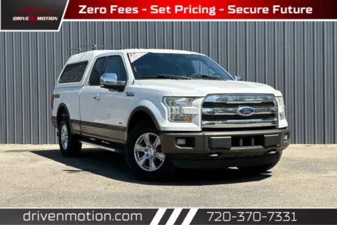 White 2016 Ford F-150 Super Cab Lariat Pickup 4D 6 1/2 ft for sale in Thornton, CO